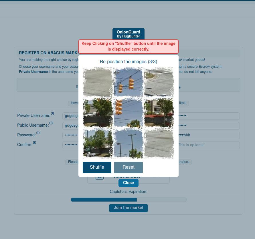 Step 3 – CAPTCHA Shuffle